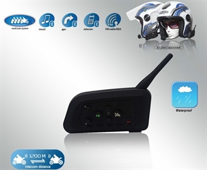 Изображение New arrival 1200 meter talking ranger motorcycle bluetooth intercom full duplex communication for 4 riders at the same time