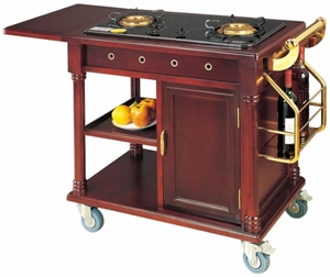 BX-S113 Wooden flambe trolley