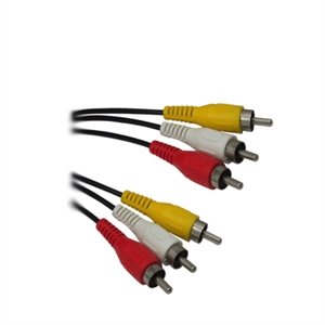 Изображение 3RCA male to 3RCA male cable