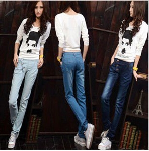 new design girl boot cut jeans WB008 の画像