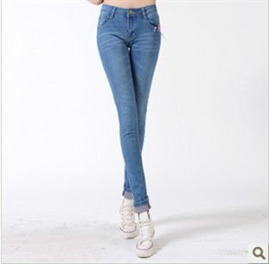 blue slim lady jeans WK003 の画像