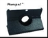 Picture of PU samsung tab leather cover with 360 degree rotating covers for Samsung P1000 talbet pc