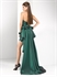 P5626 2012 Latest Custom Made Backless green pleated Wedding Evening Party GownP5626