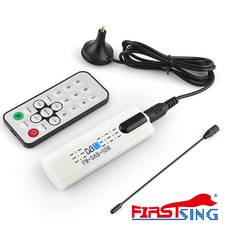 DVB-T2/T USB TV Stick with Antenna Remote for DVB-T2/DVB-C/FM/DAB Digital  Satellite DVB T2 USB TV Stick Tuner HD TV Receiver
