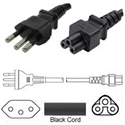 Picture of FS33018 Brazil Power Cord NBR14136 Male Plug Connector to IEC60320-C5 Female 6 Feet