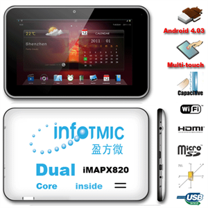 FS07067 7 inch Tablet PC iMAPX820 1.2GHz Dual Core Android 4.0