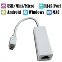 FS07072 Mini USB  Ethernet Adapter for Super PC Android Mac Macbook Air の画像