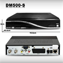 Image de FS11008 DM 500S DM500 Satellite Receiver with SCART + RS232 Interface (Black) 