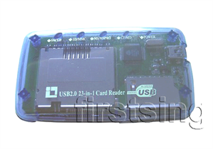 FirstSing  RC002 USB 2.0 23-in-1 card reader / writer for CF SD MMC MS