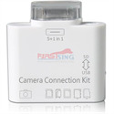 FirstSing FS00062 for iPad 5 in 1 Camera Connection Kit USB SD TF M2 MMC の画像