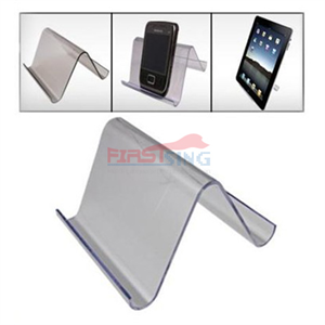 FirstSing FS00081 Crystal Plastic Holder Stand for iPad2 iPhone