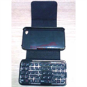 Image de FirstSing FS09051 Leather Case with Built-in Bluetooth Keyboard for iPhone 4 4G