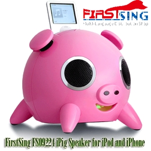 Изображение FirstSing FS09224 iPig Speaker for iPod and iPhone