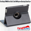 FirstSing FS00116 for iPad 2 2nd 360 Degrees Rotating Stand Case 