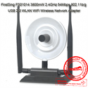 Picture of FirstSing FS01014 3800mW 2.4GHz 54Mbps 802.11b/g USB 2.0 WLAN WiFi Wireless Network Adapter