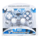 Picture of FirstSing FS10034 Dual-Shock USB 2.0 Joypad Controller Gamepad for PC (Transparent White)
