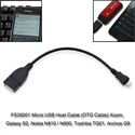 FirstSing FS35001 Micro USB Host Cable (OTG Cable) Xoom, Galaxy S2, Nokia N810 / N900, Toshiba TG01, Archos G9 の画像