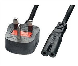 Picture of FirstSing FS33013 United Kingdom Power Cable C7 Connector To Type G Male 6 Ft