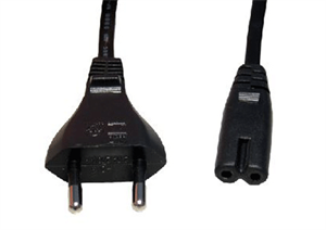 Image de FirstSing FS33014 European Power Cable C7 Connector To Type F Male 6 Ft