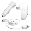 FirstSing  IPOD068  3 in 1 Charger Car Charger Travel Charger  USB Charger  Date Cable  for  iPod  の画像