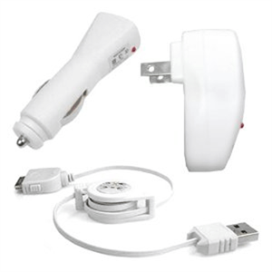 FirstSing  IPOD068  3 in 1 Charger Car Charger Travel Charger  USB Charger  Date Cable  for  iPod 