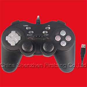 Picture of FirstSing  FS18051 6 Axis Sensor 4 LED Indicators Plug and Play  Game Pad   for  PS3