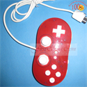 FirstSing FS19202 Transparent Red Classic Controller for Wii