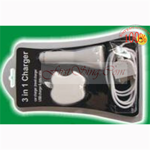 FirstSing FS21126 3 in 1 Charger Kit for iPhone 3G/iPhone/iPod の画像