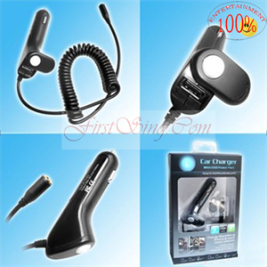 FirstSing FS09042 for iPhone 4G Car Charger with USB Port
