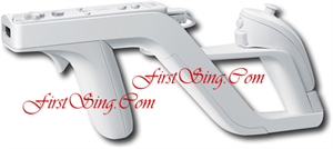 FirstSing FS19133 Zapper Gun for Nintendo Wii Remote Controller Nunchuk
