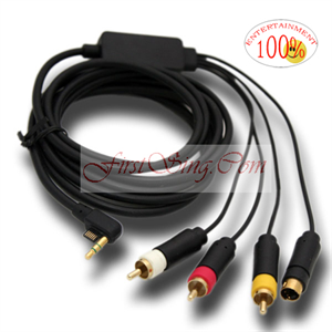 Picture of FirstSing FS24016 S-Video RCA AV Cable for PSP 3000