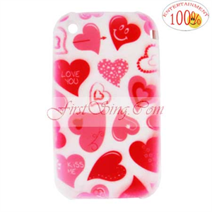 Image de FirstSing FS21109 Sweet Hearts Skin Case for iPhone 3G 2nd Generation