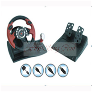 Image de Firstsing FS10014 PC(USB) Wired Racing Wheel With Foot Pedal