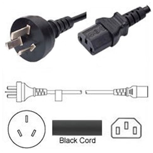 Image de FS33016 Argentina Power Cord IRAM2073 Male Plug Connector to Type IEC C13 Female Connector 6 Feet