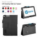 FirstSing for Hp ElitePad 900 G1 Stand PU Leather Cover Case with Stylus Slot and SD Card Holder の画像