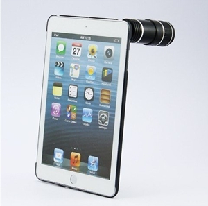 Firstsing 12X High Magnification Zoom Optical Telescope Lens+Back Case Cover For iPad Mini の画像