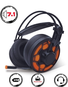 Image de VIRTUAL 7.1 SURROUND SOUND USB PC STEREO Gaming Headset with Microphone Firstsing