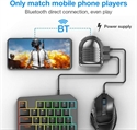 Picture of PUBG Mobile Game Bluetooth Keyboard Mouse Adapter Converter for IOS Android Firstsing