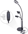 Picture of 3 in 1 Desktop Lazy Bracket with LED Selfie Ring Light and Microphone Holder for Live Stream