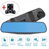 Picture of 4.3 inch 1080P DVR full HD video recorder camera reverse dual lens dash cam rearview mirror