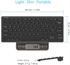 Ultra-Slim Bluetooth Keyboard Compatible with iPad iPhone and Other Bluetooth Enabled Devices Including iOS Android Windows の画像