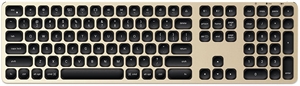 Aluminum Bluetooth Keyboard with Numeric Keypad  Compatible with iMac iPad  MacBook  iPhone 