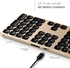 Image de Aluminum Bluetooth Keyboard with Numeric Keypad  Compatible with iMac iPad  MacBook  iPhone 