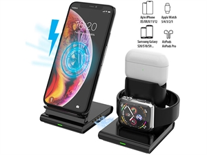 Image de 3in1 induction charging station for smartphones Apple Watch & AirPods 15W