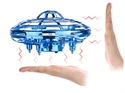 Self-flying 3D quadrocopter UFO vertical horizontal sensors