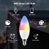 Picture of 5W WIFI LED E14 Smart WLAN Lamp C37 RGB Replaces 40W 470Lm LED Smart Bulb Controllable via Tuya Smart Life APP