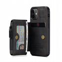 Image de Leather Zipper Card Slots Case Wallet for iPhone 12 Mini