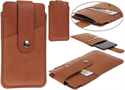 Leather Case with 2 Pouchs for iPhone 12 の画像