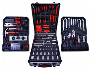 Toolbox 419 Pieces in Chrome Vanadium Steel and Trolley