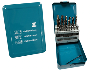 Picture of 18 Piece Drills for Metal Wood Stone